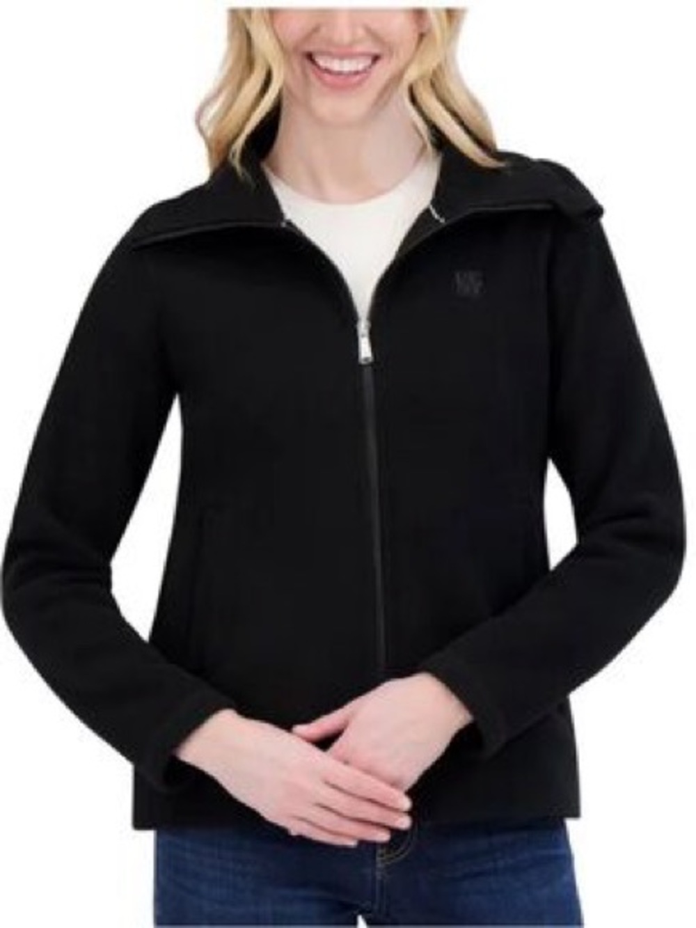 DKNY Sport Women's Polar Fleece Full Zip Sweater Jacket
